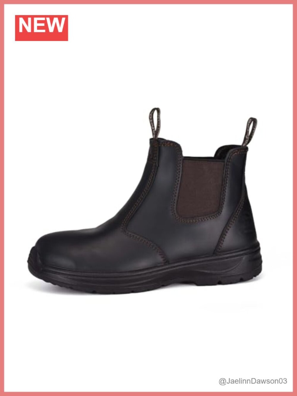 Women's Steel Toe Chelsea Boots Waterproof Leather Safety Work Boots